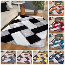 New Soft Shaggy Modern Indoor/Outdoor Bedroom Rug Living Room Carpet Runner Mat*