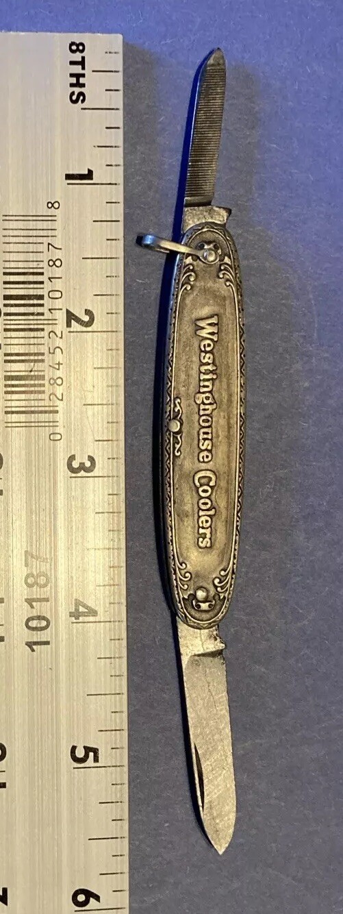 Vintage advertising Westinghouse Coolers 2blade, Pocket Pen Knife, no maker mark