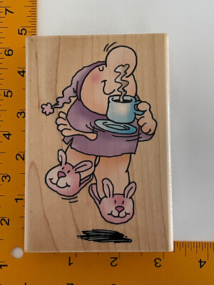 Jump for Java - Ziggy - Coffee Rubber Stamp by Stampendous