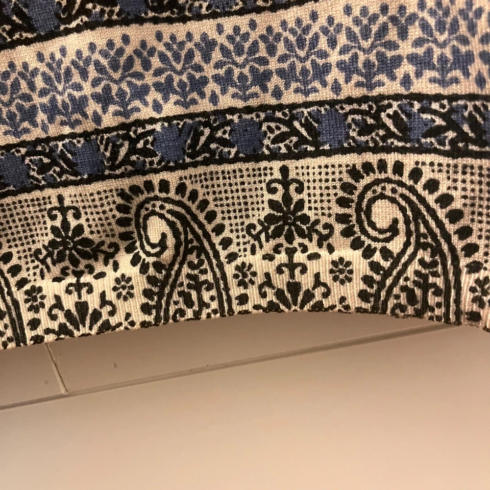 Joseph A. Short Sleeve Sweater Knit Top Paisley Orange Sz XL Qu'est-ce Que C'est - Image 3 of 4