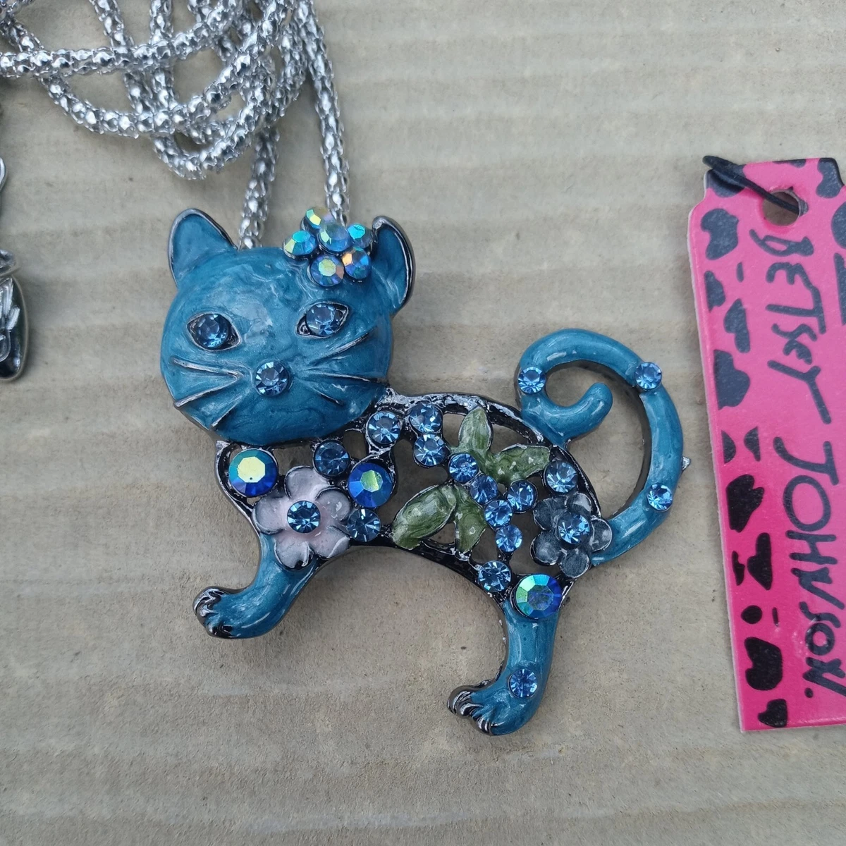 Betsey johnson hotsell cat necklace