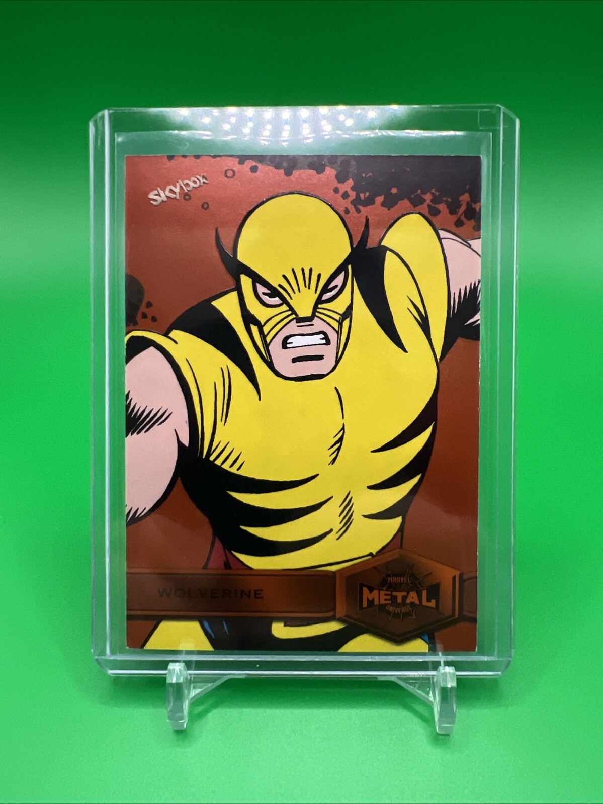 2022 Marvel Metal Universe Spider-Man Orange Light FX /25 Wolverine #200