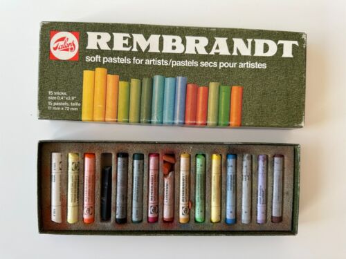 Vintage Royal Talens Rembrandt 15 Soft Pastels / sticks for artists, some use