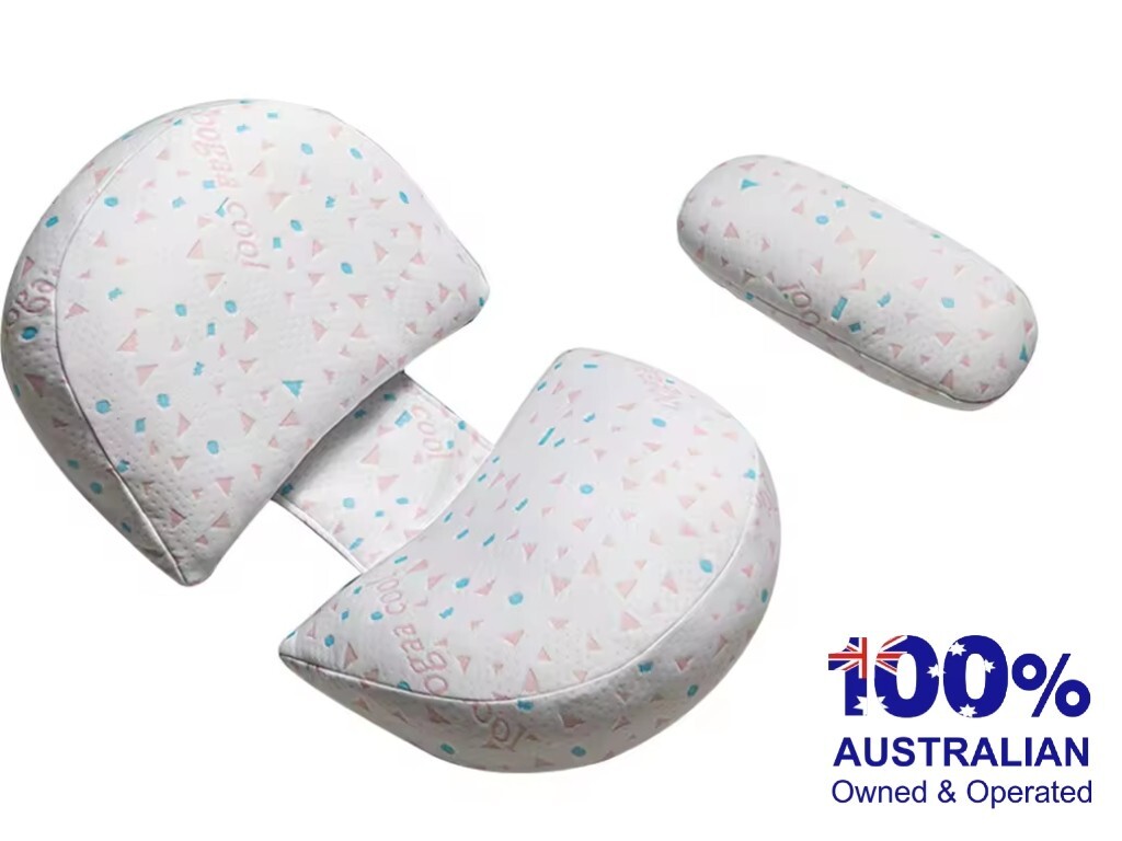 Multifunctional U-Shape Pregnancy Pillow for Side Sleepers & Nursing Support  -image