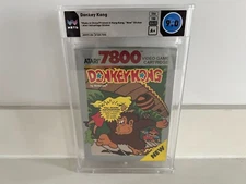 Donkey Kong (Atari 7800) WATA 9.0 A+ New Sealed Graded Silver Box VERY RARE!