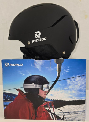 RIOROO Skihelm, Skihelme Herren Damen Jugendliche Größenverstellbar,Warme Sise S