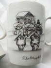 vintage set 2 Robert Mayokok Alaska Native Artist Cups mugs Inuit  — photo 2