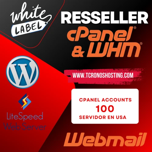 cPanel/WHM Reseller Web Hosting | 100  cPanel Accounts