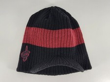 Adidas Cleveland Cavaliers Beanie W/ Brim - Adult Stretchy Official NBA Cavs Hat