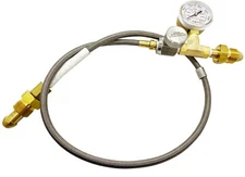 Helium Transfill Hose Adaptor CGA580 to CGA580 36" w/ bleed valve