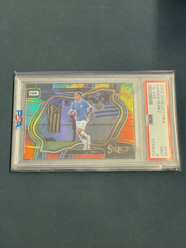2022 Select FIFA Darwin Nunez Tie-Dye Field Level /49 PSA 9