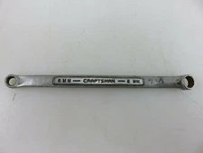 Craftsman METRIC Offset Double Box End Wrench 6mm x 8mm 5.75" Long -V- Vintage