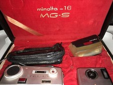 Vintage Minolta-16 MG-S Subminiature Camera Set; No Manual Or Filters