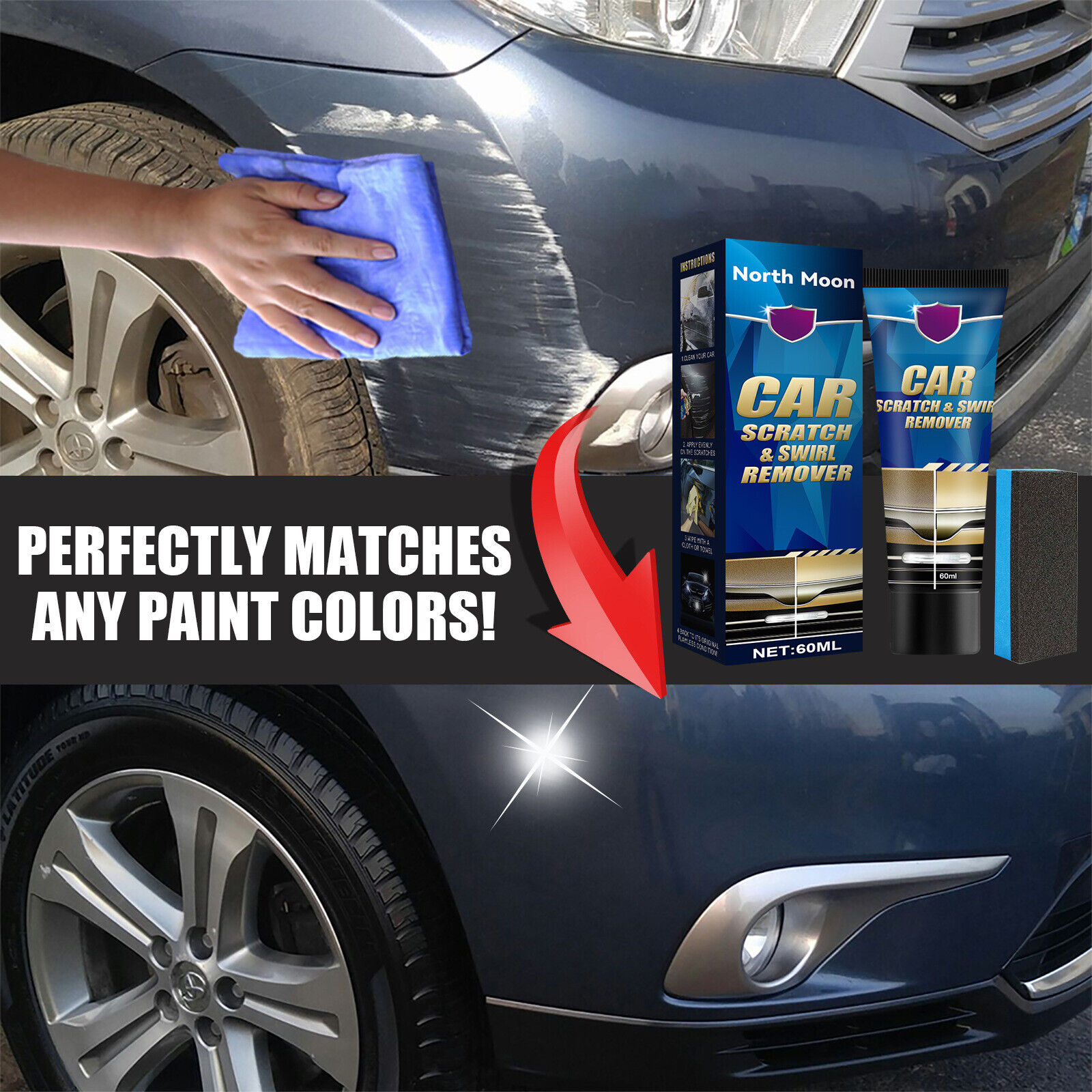 Abrasive Car Styling Scratch Repair Polish Kit Body Composite Anti Cream  Paint Care Clean Wax Wash Tool Curing Agent Restoration