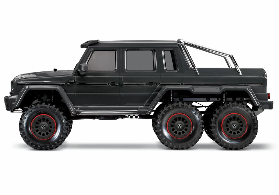 TRAXXAS MERCEDES BENZ TRX-6 6x6 Nero G 63 AMG + Kit Luci 1/10 88096-4 G63 - Immagine 3 di 4