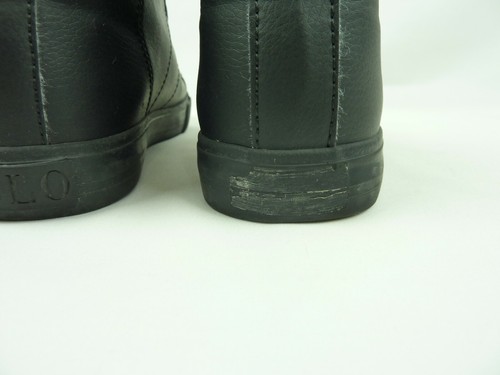 Polo Ralph Lauren Shoes Mens Size 5.5 Black High Top Lace Up Shoes - Picture 8 of 10