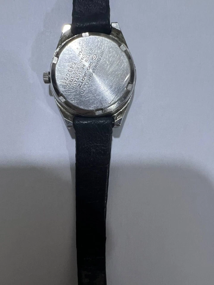 Reloj Vintage Ricoh RiQuartz Día-Fecha Esfera Azul Japón Cuarzo Clásico Foto 4 de 4