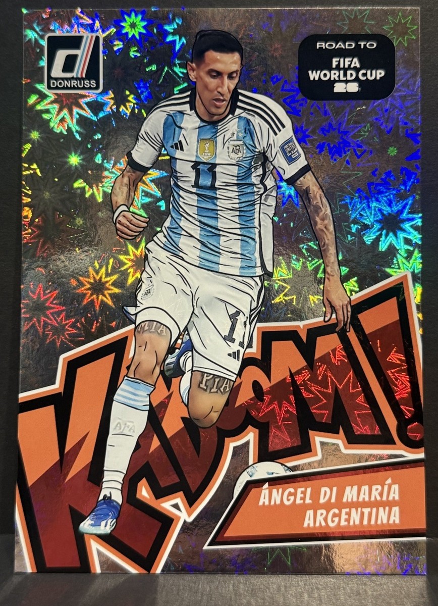 2025-26 Panini Donruss Road To World Cup Angel Di Maria Kaboom