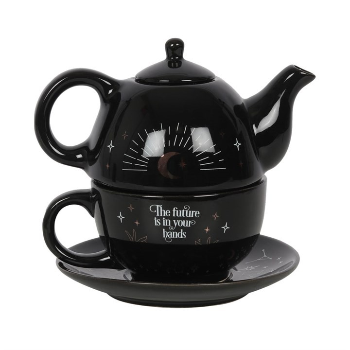 The Fortune Teller Tea For One Tea Pot And Mug Set. Gothic Gift Set
