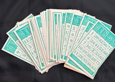 TRANSOGRAM Bingo Cards Vintage lot 41 - Cards Only
