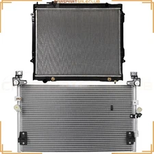 Radiator&AC Condenser Cooling Kit For 1998-04 Toyota Tacoma Base l4 V6 GAS DOHC