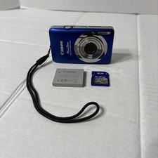 CANON PowerShot ELPH 100 HS 12.1MP 4x Blue Digital Camera Battery SD Tested READ