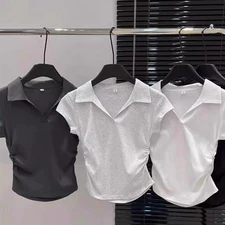 Fashionable Women's Short Sleeve T Shirt for Everyday Use in Multiple Colors