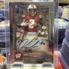 2025 Bowman U Chrome Trech Kekahuna 1st Bowman BCA-TK Auto Wisconsin