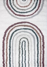 Image of THE RUGS SOFT SHAGGY NON-SHED RUG | COLOURFUL GEOMETRIC/ABSTRACT PATTERNS