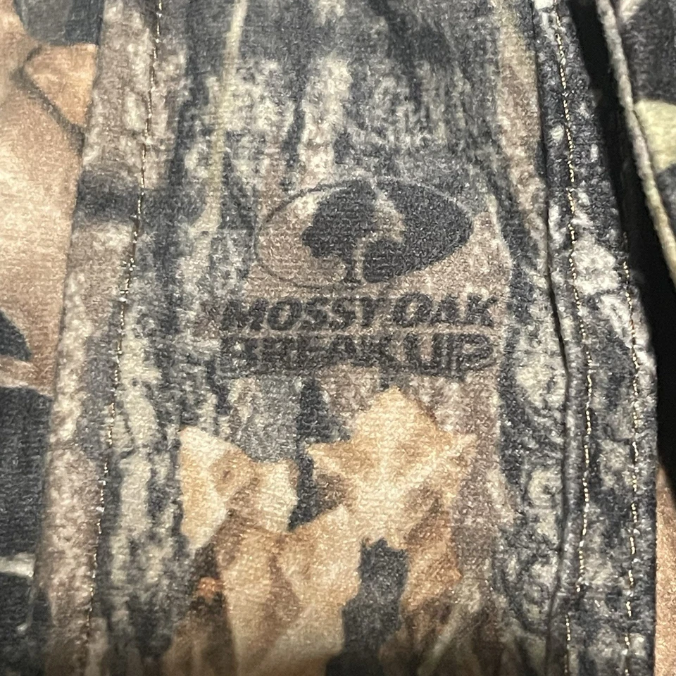 Cabelas Jacket Mens Large Camouflage Mossy Oak Break-Up Hooded Dry-Plus Hunting - Image 3 of 4