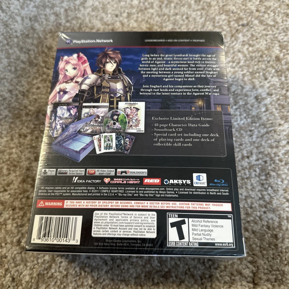 Sony Playstation PS3 Record of Agarest War Zero Collector's Edition Sealed - Image 3 of 3