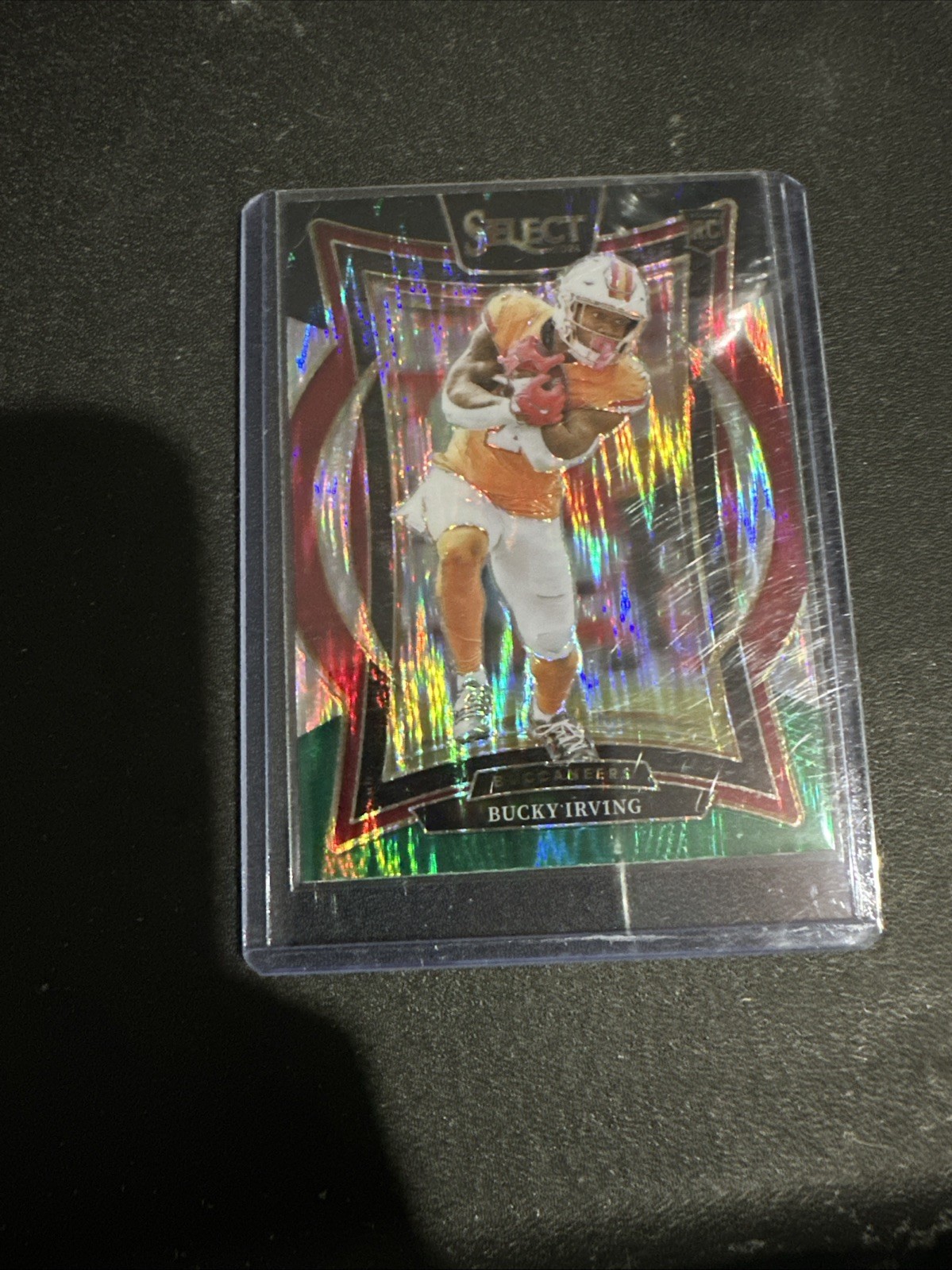 2024 Panini Select - Concourse Bucky Irving #4 Black & Green Shock Prizm (RC)