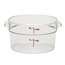 Cambro RFSCW2135 Camwear 2 qt. Round Food Storage Containers