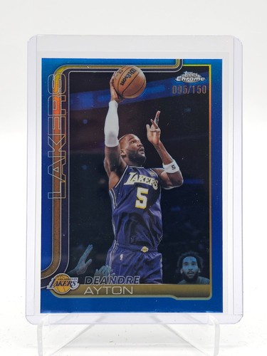 DEANDRE AYTON 2025-26 TOPPS CHROME UPDATE BLUE REFRACTOR /150 #104 LAKERS Q7656