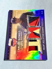 2015 Topps Triple Threads - Carlos Gomez #TTASP-CG All Star Game Paches 3/9
