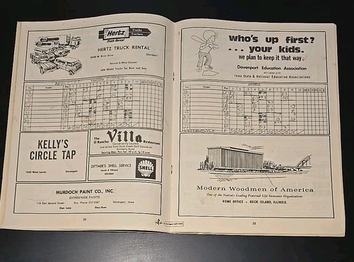 1976 Quad City Angels Minor League Baseball Program & Roster Signed Davenport IA - Picture 15 of 19