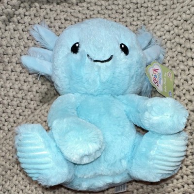 Spark Create Imagine Blue Axolotl Baby Plush Rattle Toy Soft Stuffed Animal NWT