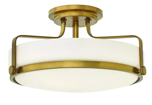 Heritage Brass LED Flush Mount from the Harper Collection - Picture 1 of 2