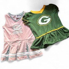 NFL Green Bay Packers Toddler 18 Months Cheerleader Dress  Shirt Bundle