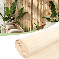Bamboo Wall Panels, 12"H x 96"L, Natural Wainscoting Panels