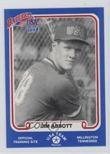 1987 Plymouth Baseball USA Team USA Jim Abbott #38 0dr5