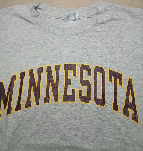 Vintage 90s Champion Minnesota Golden Gophers NCAA T Shirt Size Large - Picture 2 of 11