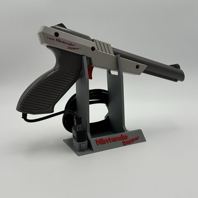 NES Nintendo Zapper Display Stand 3D Printed Gun Holder Retro Gaming