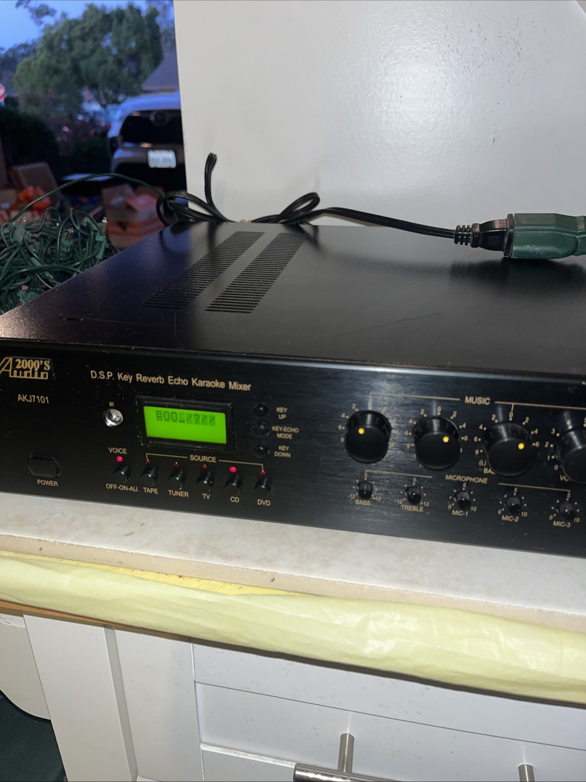 RARE Audio 2000’s AKJ7101 D.S.P. Key Reverb Echo Mixer Used Tested/Working ✅