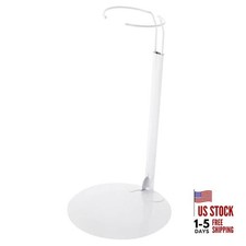 DSP-90W Adjustable Doll Stand, fits 15, 16, 17, 18, 19, 20, and 21 12 White