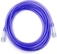 50Ft Oxygen Supply Tubing, Crush Resistant, Standard Connectors for Nasal Cannul