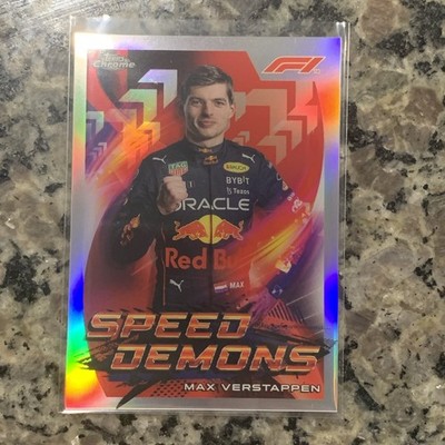 2022 Topps Chrome Formula 1 Max Verstappen #SD-MV Speed Demons Refractor
