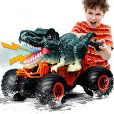 Dinosaur Monster Truck Toys - Remote Control Dinosaur Car, 2.4Ghz RC Truck with