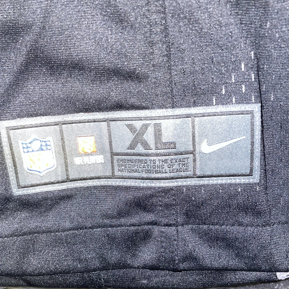 Camiseta deportiva cosida en el campo Nike de los Pittsburgh Steelers NFL talla XL negra Foto 2 de 4