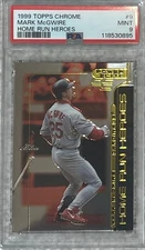 1999 TOPPS CHROME MARK MCGWIRE HOME RUN HEROES #9~PSA 9~MINT SLAB~POP 11 W/17^